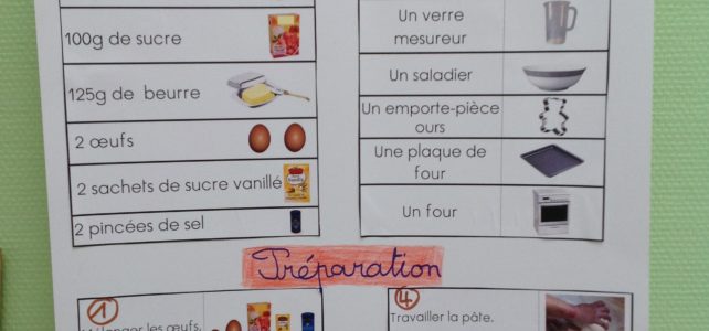 Des sablés en forme de Calinours chez les GS Des sablés en forme de Calinours chez les GS